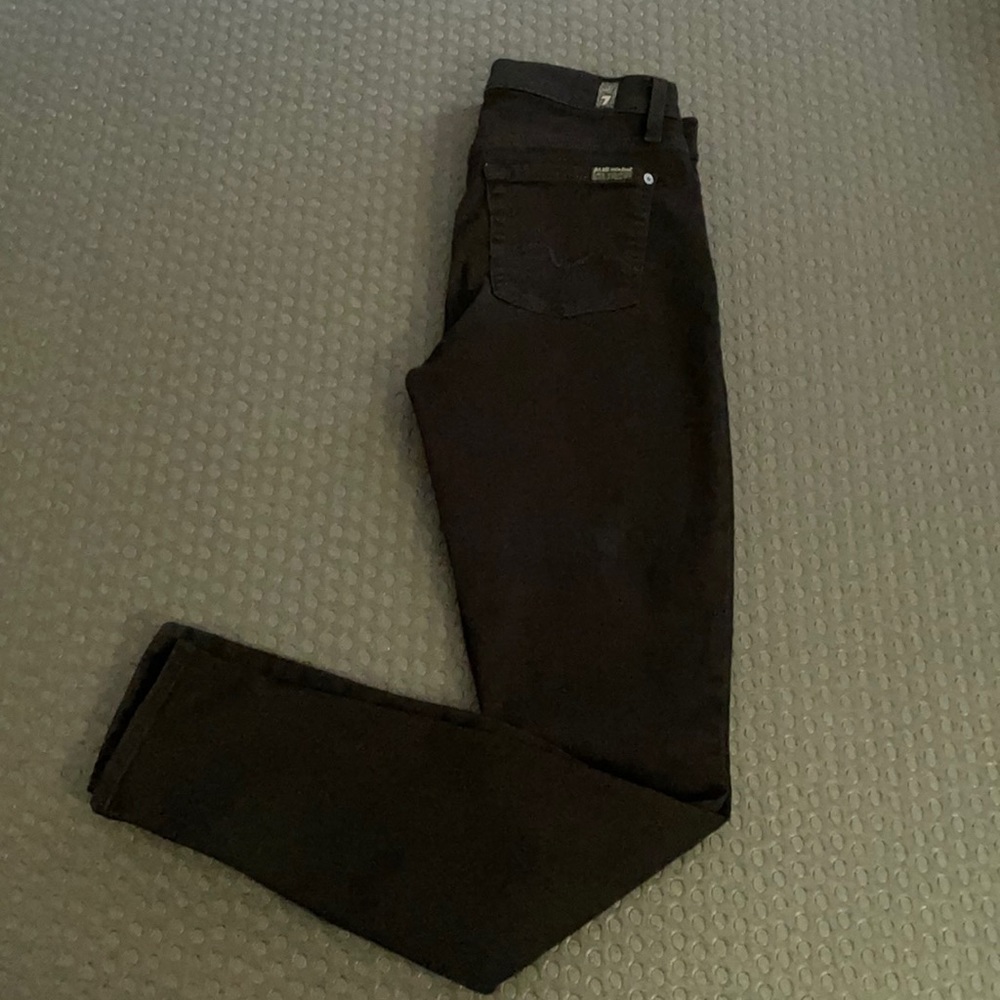 7 For All Mankind Black skinny jeans